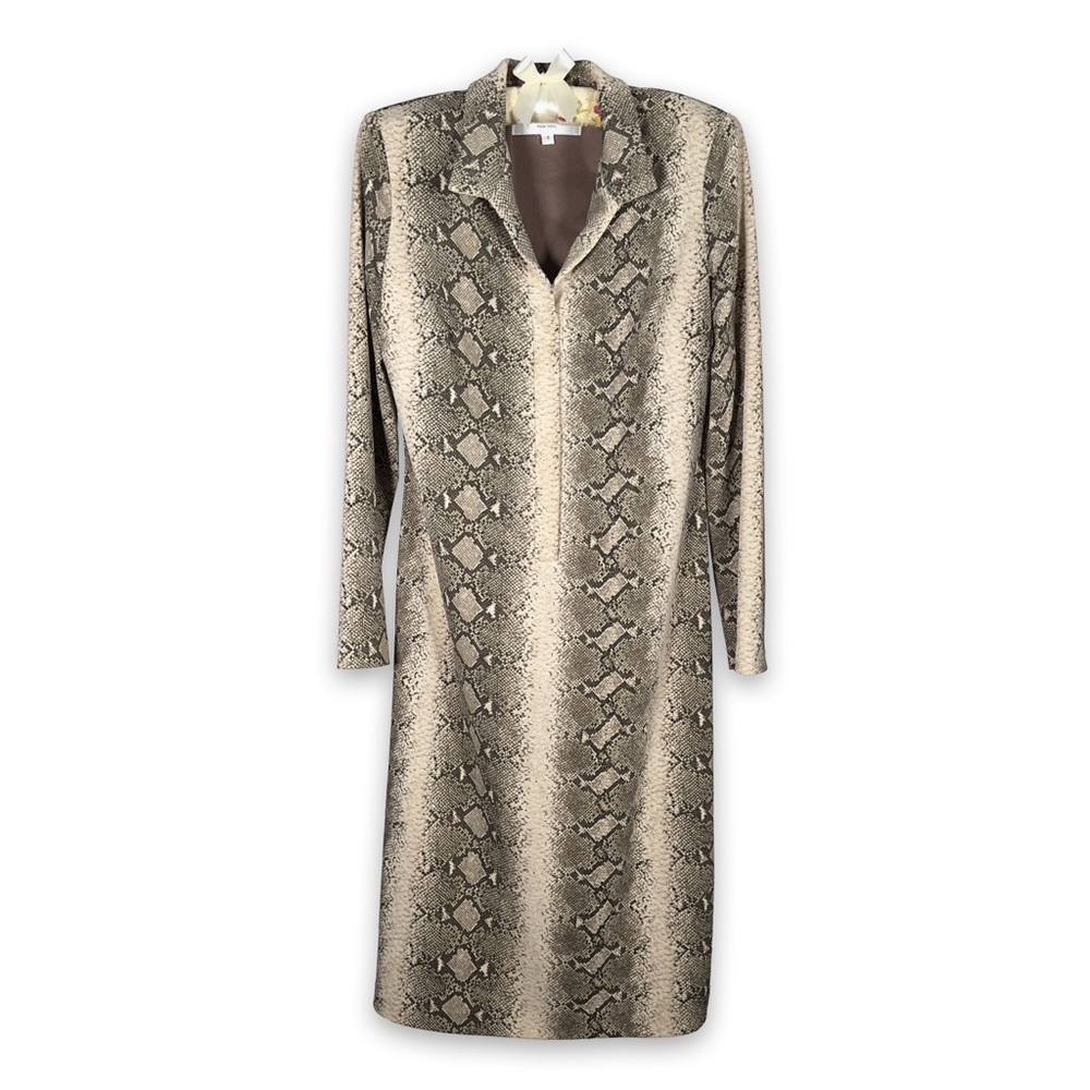 Donna Ricco Snake Print Dress